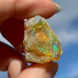 Fire Opal Gemstone Specimen